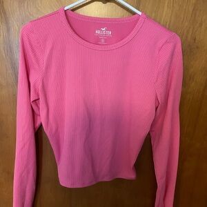 Medium hot pink hollister long sleeve